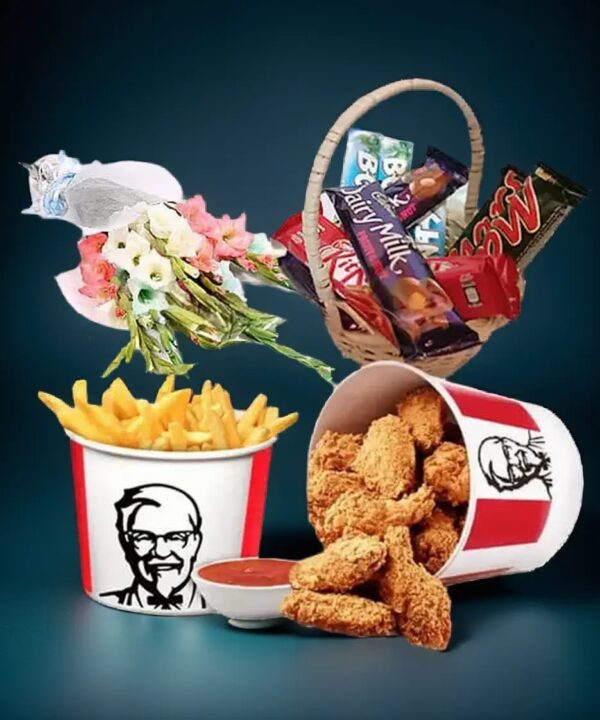KFC, Chocolates & Bouquet