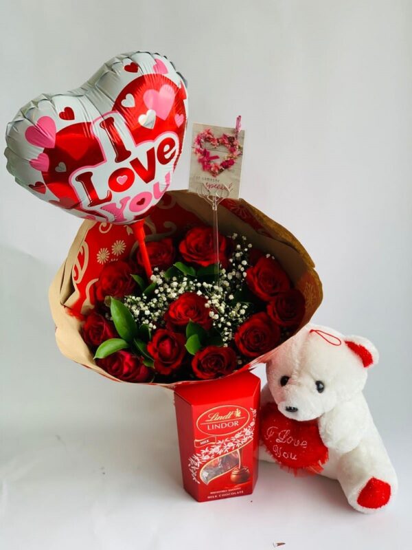 Chocolate with Roses Basket