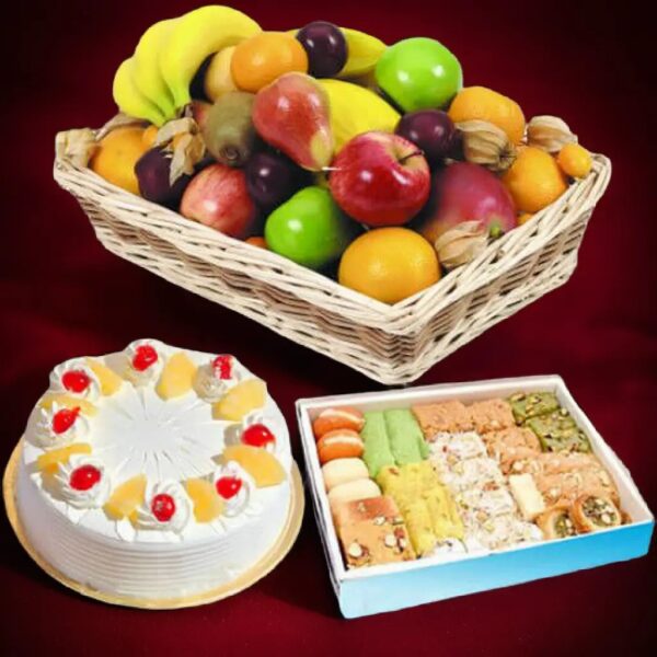 Dilpasand Sweet with Flowers